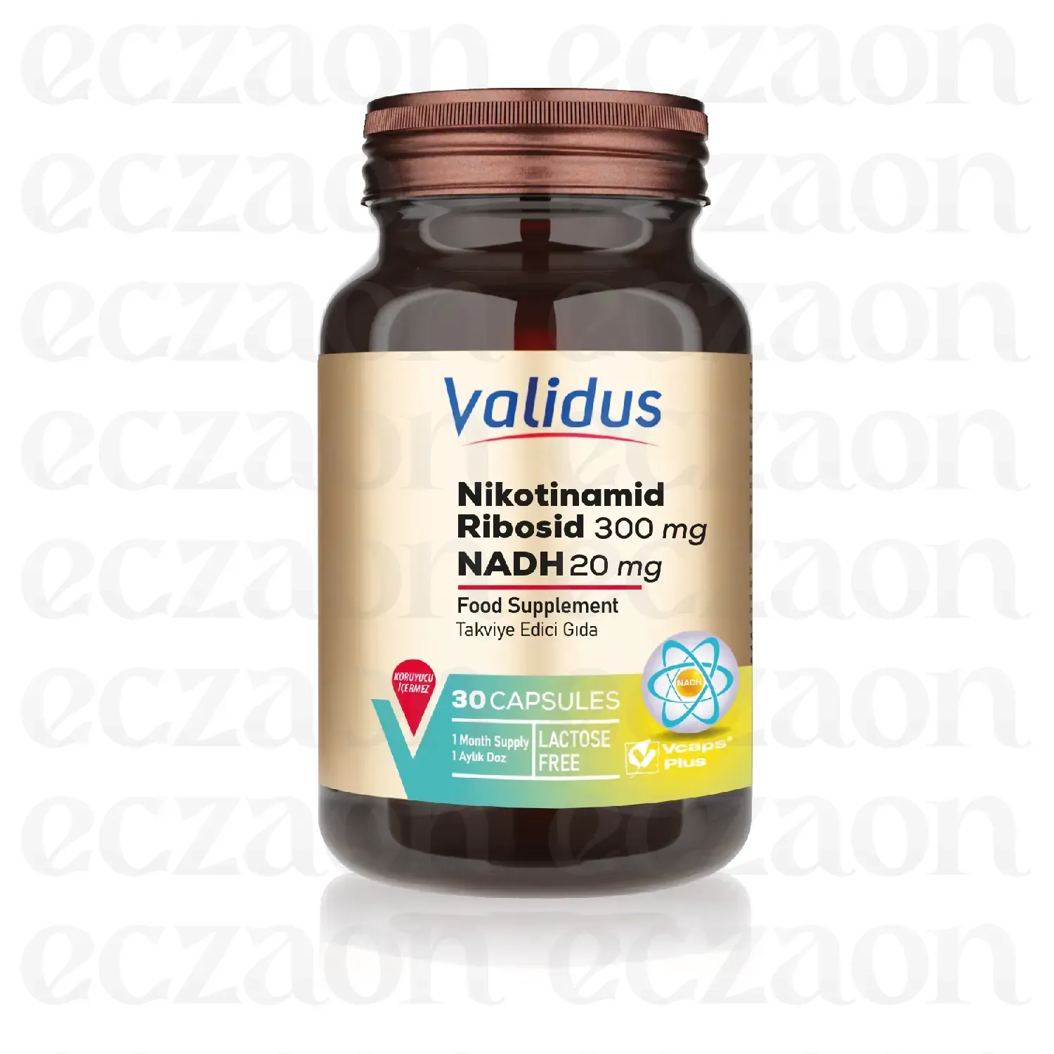 Validus Nikotinamid Ribosid 300 mg Nadh 20 mg 30 Kapsül