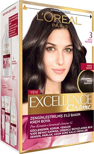 L'Oreal Paris Excellence Creme Saç Boyası Koyu Kestane 3