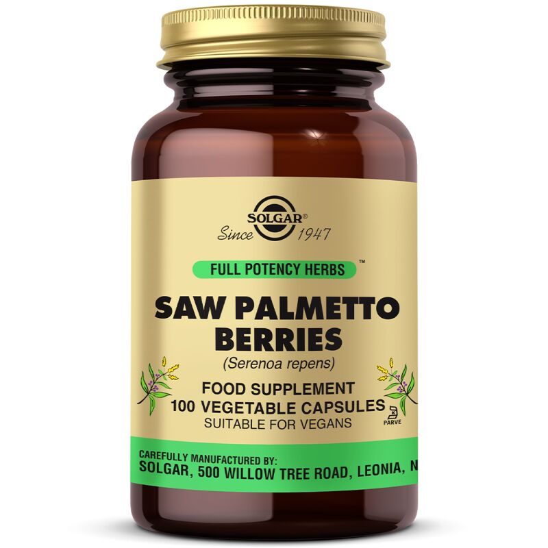 SOLGAR SAW PALMETTO BERRIES 100 CAP.