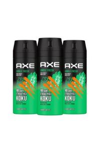 Axe Erkek Sprey Deodorant Jungle Fresh 48 Saat Etkileyici Koku 150 ml - 3 Adet
