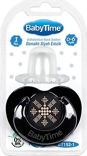 Baby Time Bt153 Damaklı Siyah 0-6 Ay Emzik No: 1