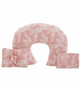 Moje Emzirme Minderi Yaprak Desen - Pembe