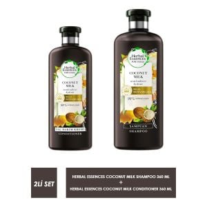 Herbal Essences Coconut Milk Conditioner 360 ml + Coconut Milk Shampoo 360 ml