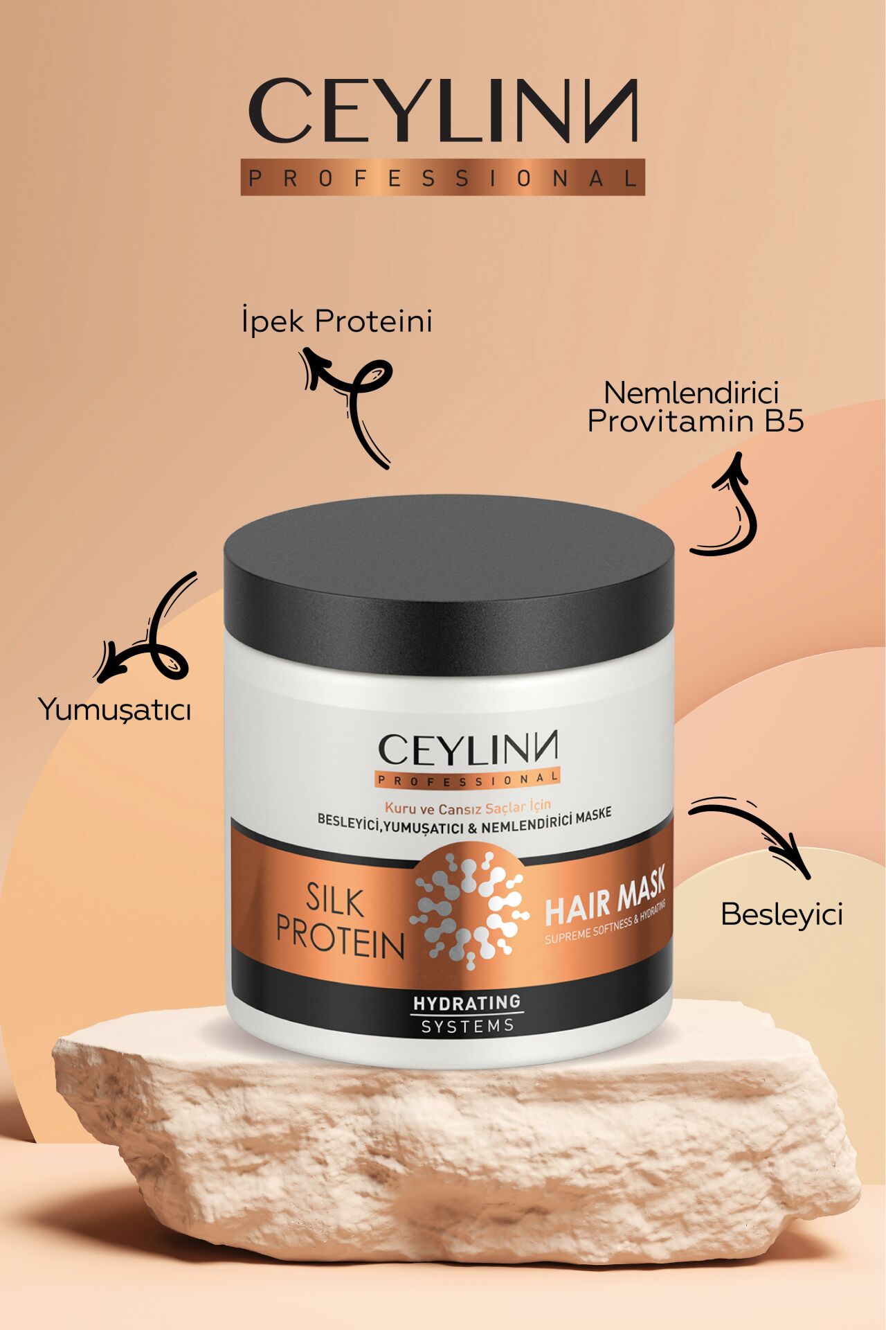 Ceylinn Silk Protein Saç Maskesi 500 ml