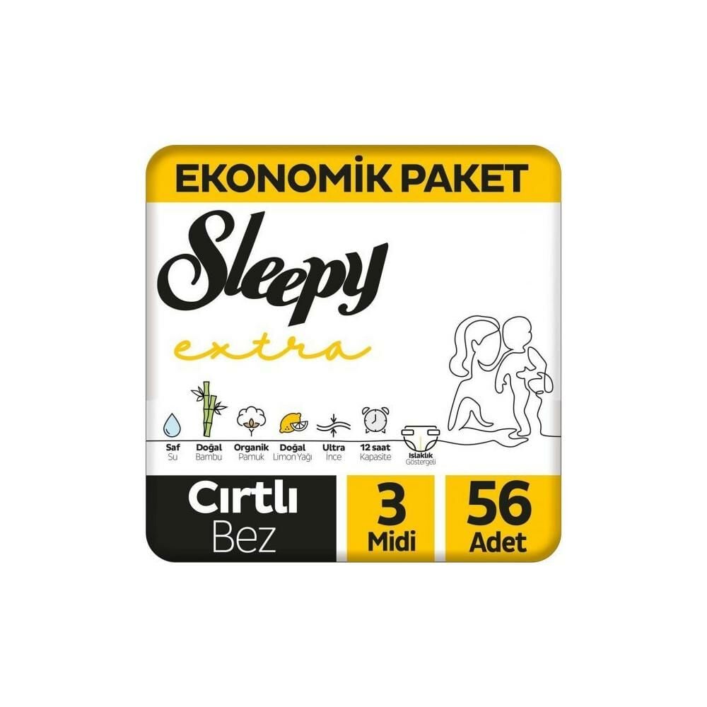 Sleepy Extra Bebek Bezi No: 3 56'lı
