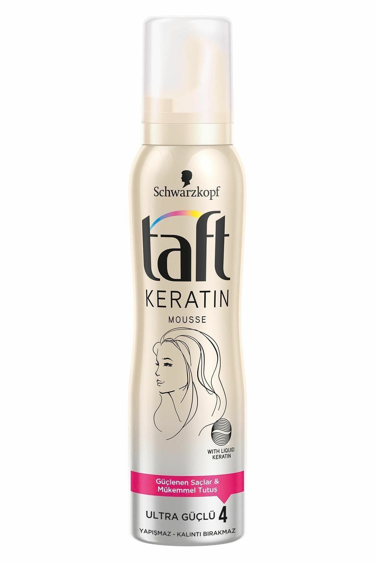 Taft Köpük Keratin Güçlü Saçlar Ultra Güçlü 150 ml