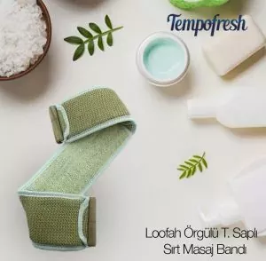 Tempofresh Loofah Kabak Örgü Sırt Masaj Bandı