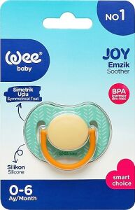 Wee Baby Joy Simetrik Uçlu Emzik No: 1 - Mavi