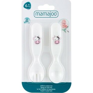 Mamajoo Desenli Kaşık Çatal Seti 6 Ay+
