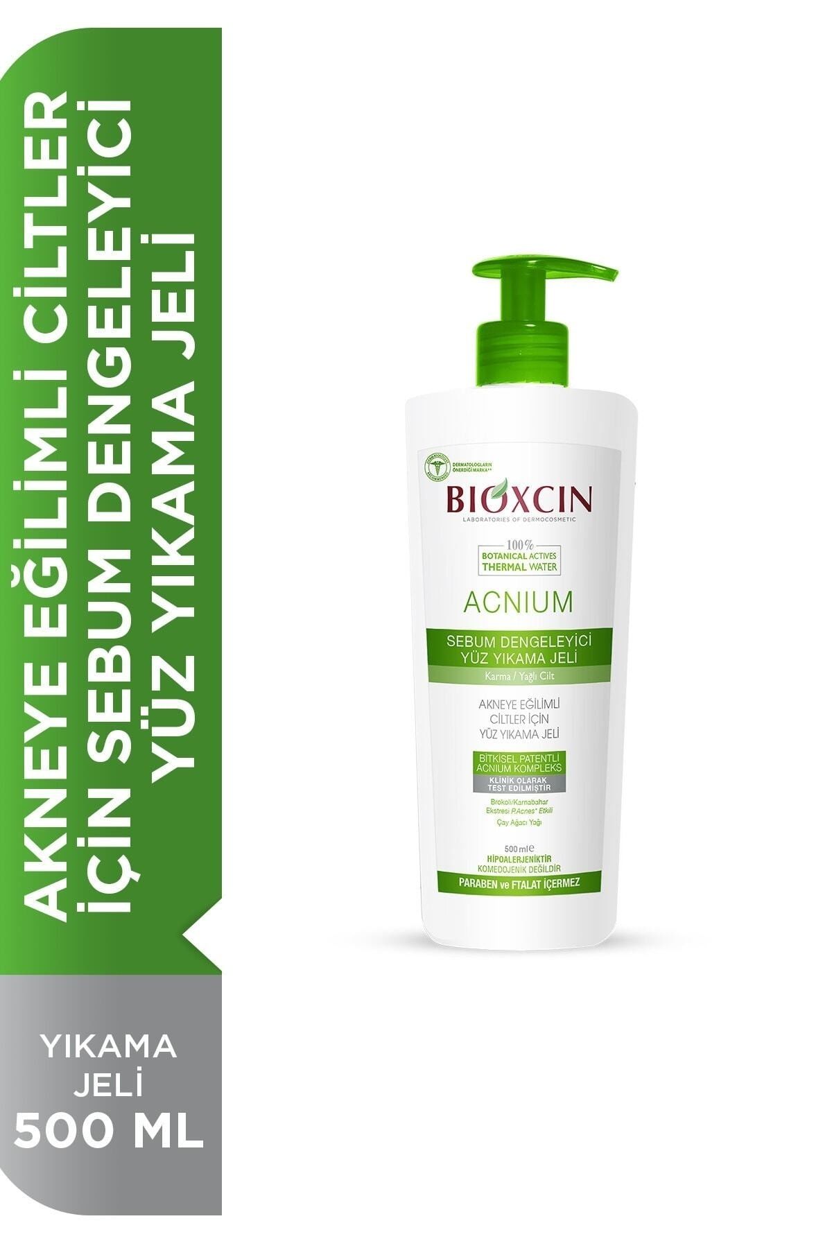 Bioxcin Acnium Yüz Yıkama Jeli Sebium Dengeleyici 500 ml