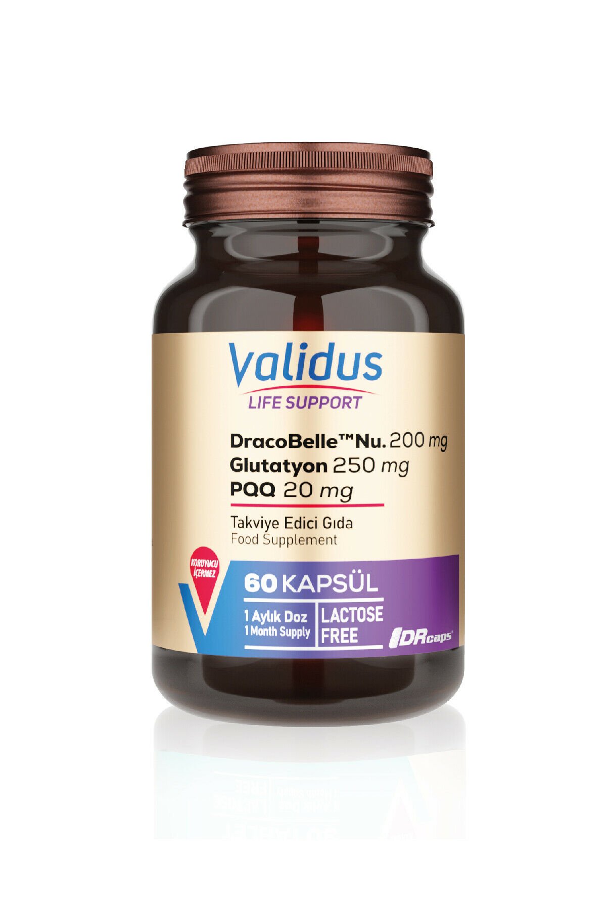 Validus Dracobelle NU 200 mg 60 Kapsül