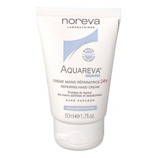 Noreva Aquareva Crème Mains Réparatrice 24H 50 ml.