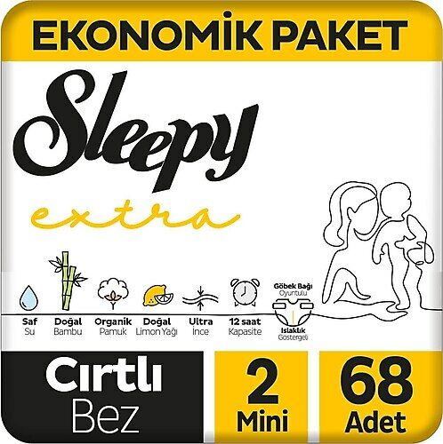 Sleepy Extra Bebek Bezi No: 2 Mini 68'li