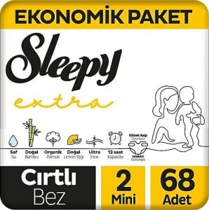 Sleepy Extra Bebek Bezi No: 2 Mini 68'li