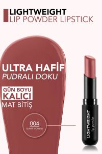 Flormar Lightweight Lip Powder Pudralı Mat Ruj - Super Woman 004