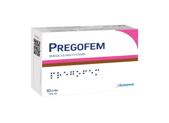 Avicenna Pregofem Omega 3& Multivitamin İçeren Takviye Edici Gıda