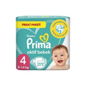 Prima Aktif Bebek Bezi No:4 9-14 kg 27'li