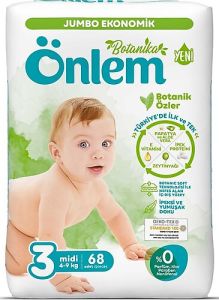 Önlem Bebek Bezi Jumbo Paket Midi No:3 4-9 kg 68'li