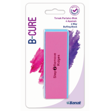 Banat B-Cure 4 Aşamalı Tırnak Parlatıcı Blok