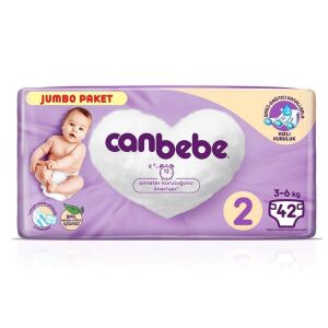 Canbebe Çocuk Bezi Jumbo Paket No: 2 42'li