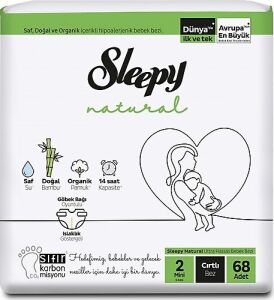 Sleepy Natural Bebek Bezi No: 2 68'li