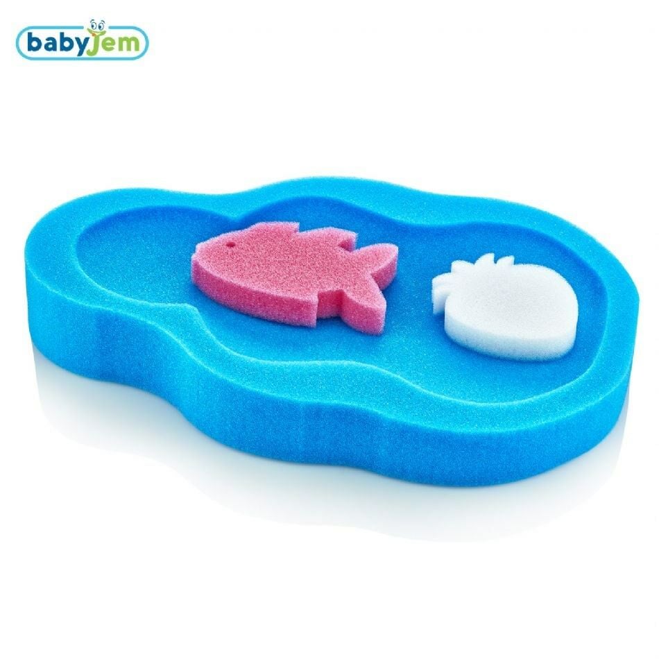 Babyjem Küvet Banyo Süngeri - Mavi