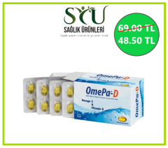 Omepa-D Omega3 &Vitamin D 50 Yumusak Kapsul