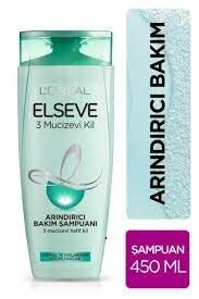 Elseve 3 Mucizevi Kil Arındırıcı Şampuan 450 ml