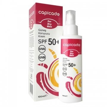 Capicade Güneş Koruyucu Krem Spf50+ Kuru Ciltler İçin 100ml