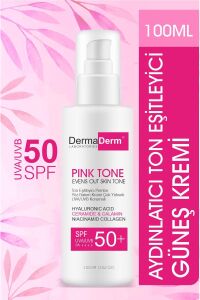 Dermaderm Pink Tone Güneş Kremi SPF50 100 ml