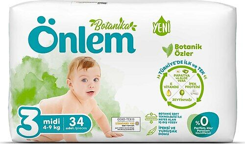 Önlem Botanika Bebek Bezi No:3 34'lü Paket