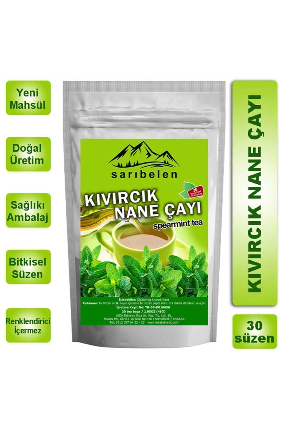 Sarıbelen Kıvırcık Nane Çayı 30 Süzen Poşet 45gr