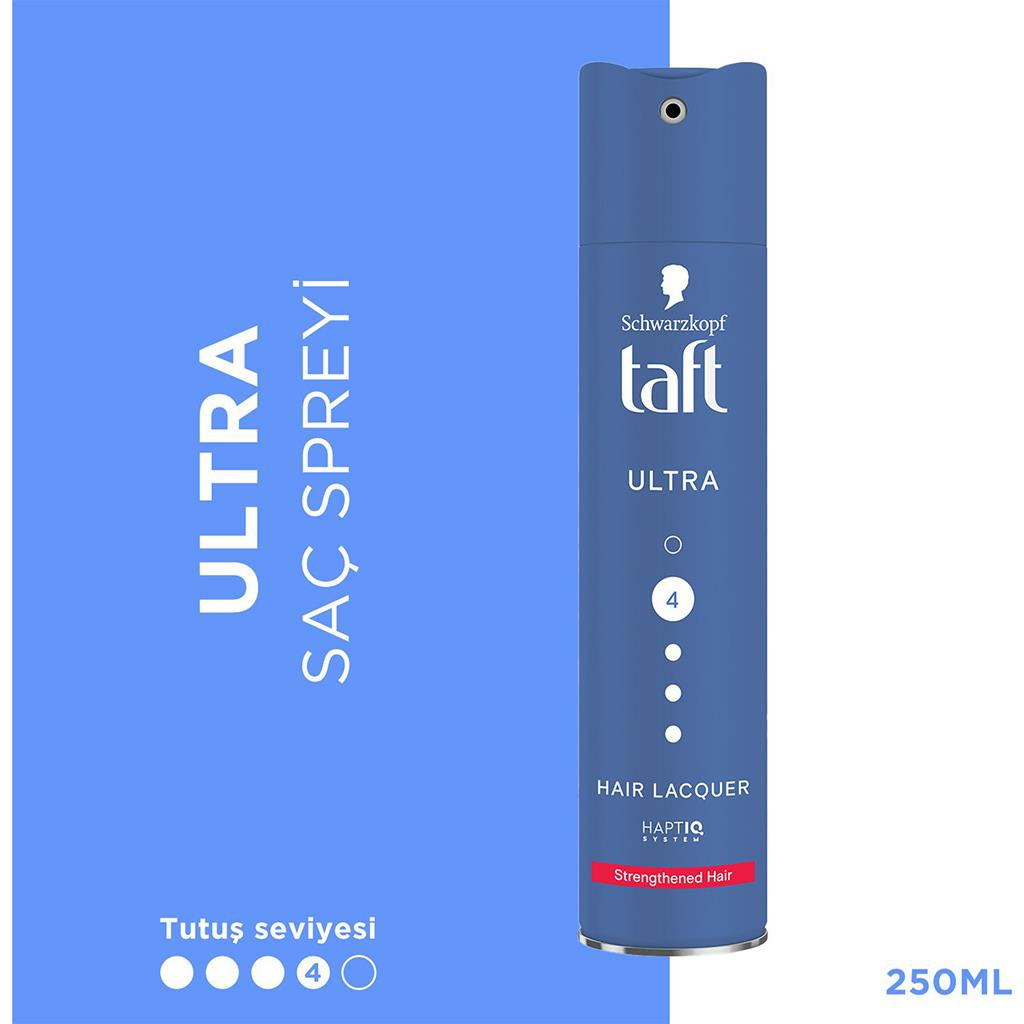 Taft Ultra Saç Spreyi No:4 Strengthened Hair 250 ml