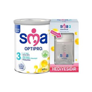 SMA Optipro Bebek Devam Sütü 3 800 gr + Alıştırma Bardağı 250 ml Hediyeli