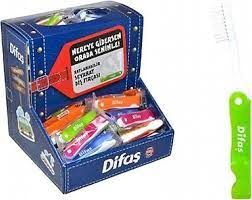Difaş Katlanır Diş Fırçası Seyahat Tipi - 24'lü Stand