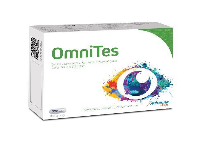 Avicenna OmniTes L-Lizin, Resveratrol, L-Karnosin, C Vitamini & Çinko İçeren Takviye Edici Gıda