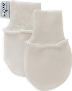 Babyjem Yenidoğan Bebek Eldiveni Ribanalı - Beyaz