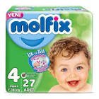 Molfix Maxi Bebek Bezi No: 4 27'li