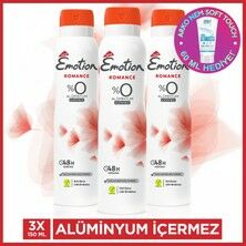 Emotion Romance Kadın Deodorant 3'lü 150 ml