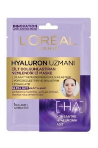L'Oreal Paris Hyaluron Uzmanı Kağıt Yüz Maskesi