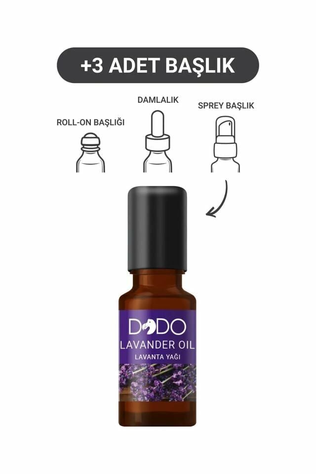 Dodo Lavanta Yağı 15 ml (Sprey-Roll On-Damla-3 Başlık)