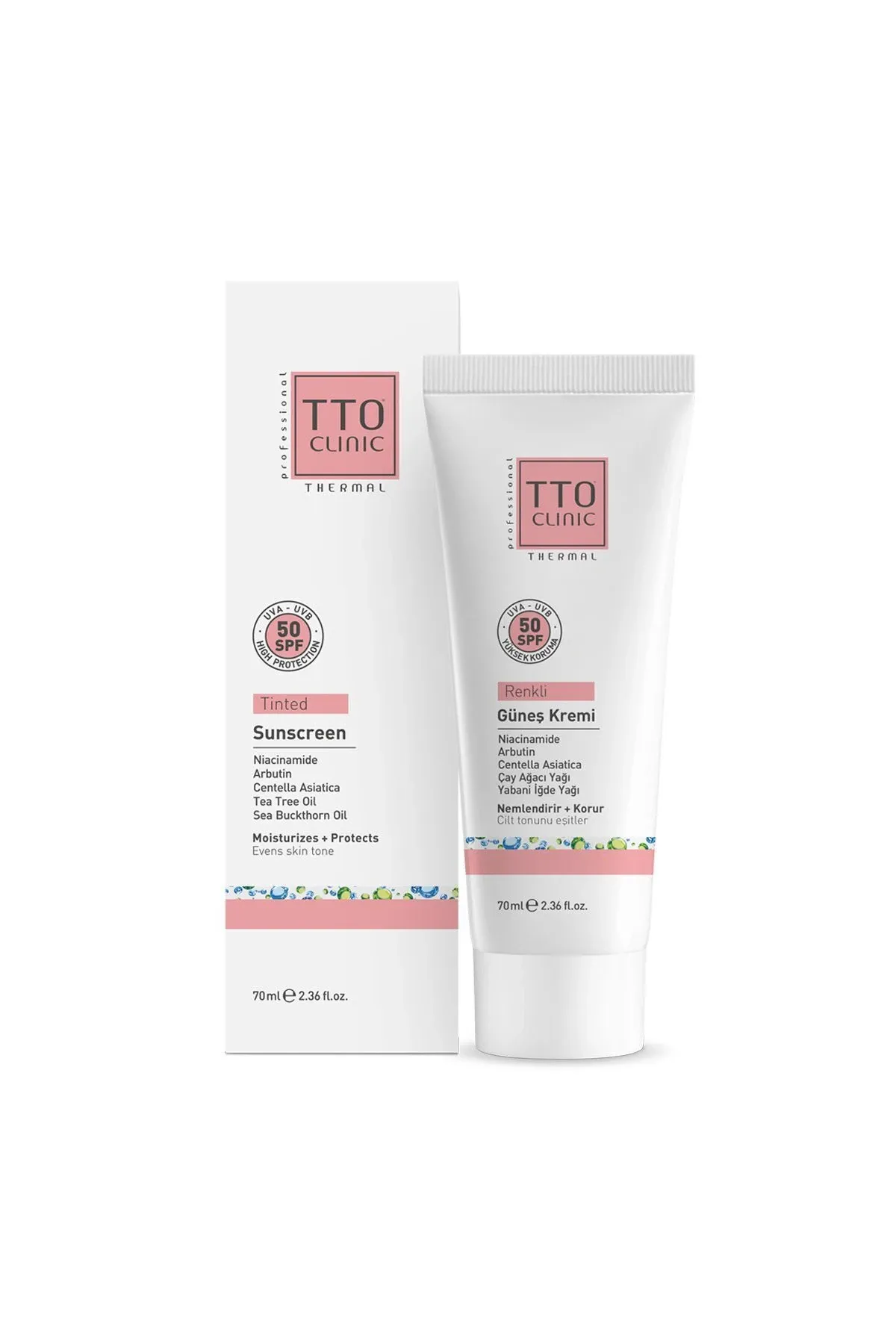 Tto Clinic Renkli Güneş Kremi 70 ml