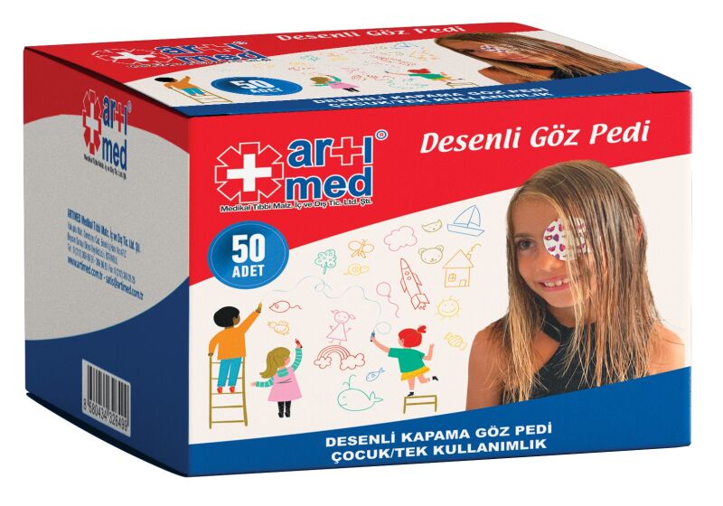 Artımed Göz Pedi Çocuk Renkli 50'li