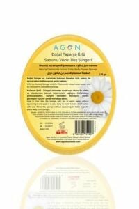 Agon Doğal El Yapımı Papatya Özlü Sabunlu Vücut Duş Süngeri 125 gr
