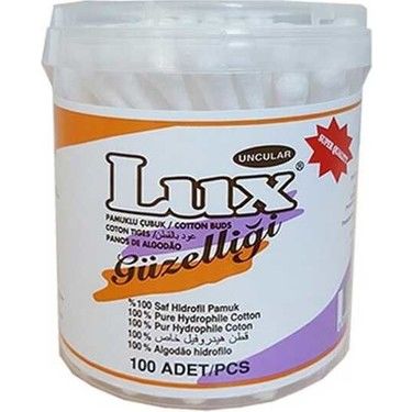 Lux Pamuklu Kağıt Kulak Çubuğu 100'lü