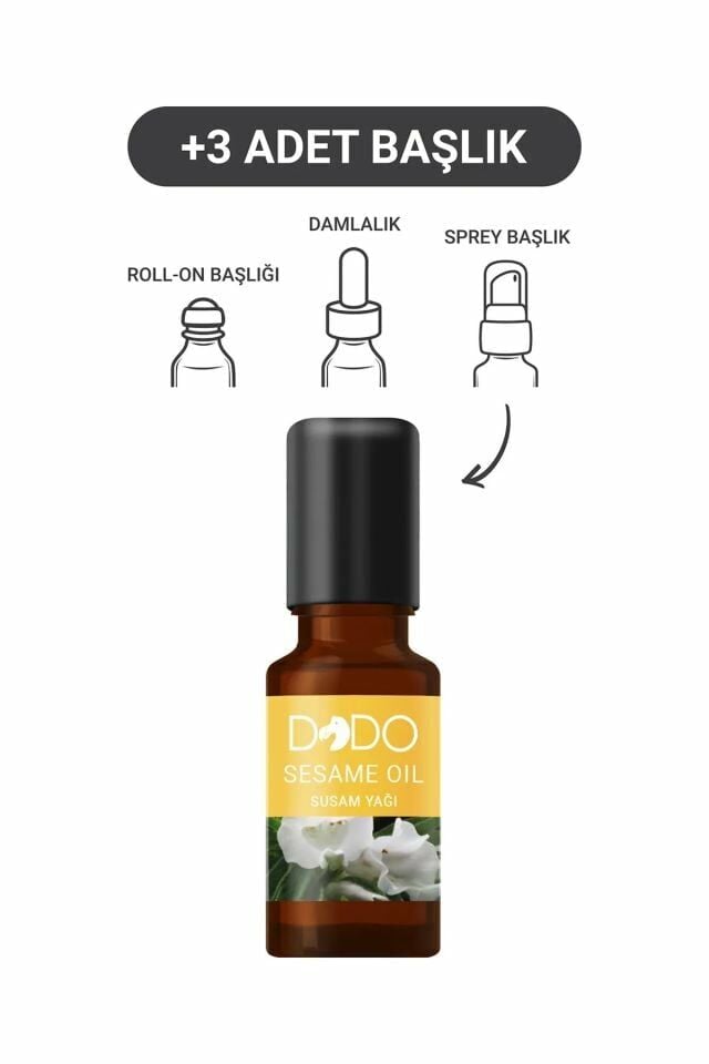 Dodo Susam Yağı 15 ml (Sprey-Roll On-Damla-3 Başlık)