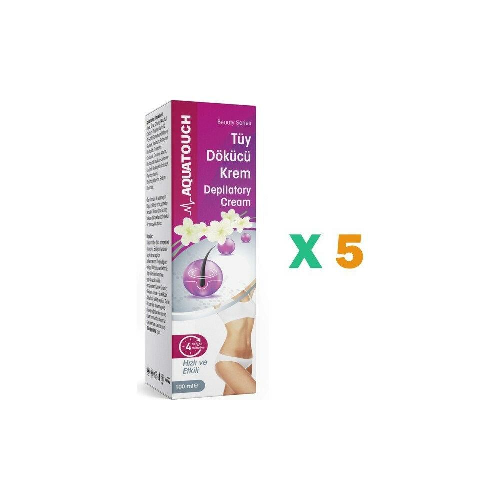 Aqua Touch Tüy Dökücü Krem 100 ml - 5 Adet