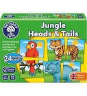Orchard Toys 58 Jungle Heads & Tails Puzzle 18 Ay+