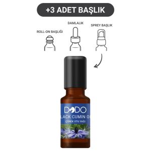 Dodo Çörek Otu Yağı 15 ml (Sprey-Roll On-Damla-3 Başlık)