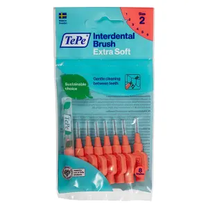 Tepe Arayüz Fırçası Kırmızı 0,5 Mm 8'li Paket